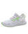 Women's white mix color flyknit mesh texture pattern shoe sneaker 01