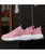 Women's pink simple plain mesh vamp shoe sneaker 07