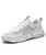 Women's white simple plain mesh vamp shoe sneaker 01