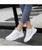 Women's white simple plain mesh vamp shoe sneaker 02