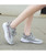 Grey rainbow color flyknit texture pattern shoe sneaker 03