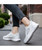 White mesh vamp shoe sneaker in plain 06