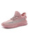 Pink flyknit pattern letter print on side shoe sneaker 01