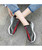 Black multi color flyknit texture pattern shoe sneaker 05
