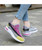 Purple multi color flyknit texture pattern shoe sneaker 02