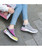 Purple multi color flyknit texture pattern shoe sneaker 06