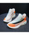 Orange multi color flyknit texture pattern shoe sneaker 02