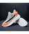 Orange multi color flyknit texture pattern shoe sneaker 06