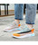 Orange multi color flyknit texture pattern shoe sneaker 09