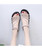 Beige round mental design cross strap shoe sandal 04