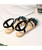 Black flower ornament criss cross shoe sandal 06