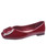 Wine red square buckle silp on shoe sandal 01