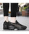 Women's black hollow cut double rocker bottom shoe sneaker 08