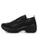 Women's black hollow cut double rocker bottom shoe sneaker 16