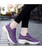 Women's purple hollow cut double rocker bottom shoe sneaker 08