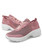 Women's pink hollow cut double rocker bottom shoe sneaker 15