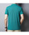 Men's green plain pull over short sleeve polo 03