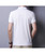 Men's white plain pull over short sleeve polo 03