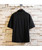 Men's black double chest pocket short sleeve button shirt 02