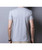 Men's grey simple plain V neck short sleeve t-shirt 03