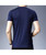 Men's navy pattern letter print short sleeve t-shirt 03