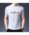 Men's white pattern letter print short sleeve t-shirt 03