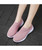 Women's pink texture stripe slip on shoe sneaker 08
