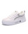 Women's white casual logo pattern print shoe sneaker 01
