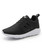 Women's black stripe block casual shoe sneaker 01