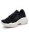 Women's black hollow out sock like entry shoe sneaker 01