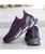 Women's purple logo pattern print flyknit shoe sneaker 13