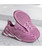 Women's pink logo pattern print flyknit shoe sneaker 14