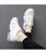 Women's white pattern flower print shoe sneaker 14