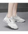 Women's white pattern logo print shoe sneaker 04