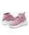 Women's pink stripe check texture sock like flyknit shoe sneaker 18