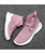 Women's pink stripe check texture sock like flyknit shoe sneaker 15