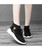 Women's black floral pattern sock like flyknit shoe sneaker 06