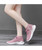 Women's pink floral pattern sock like flyknit shoe sneaker 05