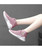 Women's pink floral pattern sock like flyknit shoe sneaker 07