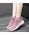 Women's pink floral pattern sock like flyknit shoe sneaker 08