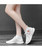 Women's white floral pattern sock like flyknit shoe sneaker 09