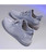Women's grey textured flyknit casual shoe sneaker 11
