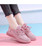 Women's pink textured flyknit casual shoe sneaker 07