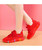 Women's red pattern letter flyknit casual shoe sneaker 05