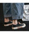 Women's black signature print lace up canvas shoe sneaker 04