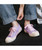 Women's purple signature print lace up canvas shoe sneaker 02