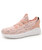 Women's orange texture hollow flyknit casual shoe sneaker 01