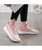 Women's orange texture hollow flyknit casual shoe sneaker 07