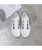 Women's white texture hollow flyknit casual shoe sneaker 16