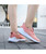 Women's pink number 55 print flyknit casual shoe sneaker 06